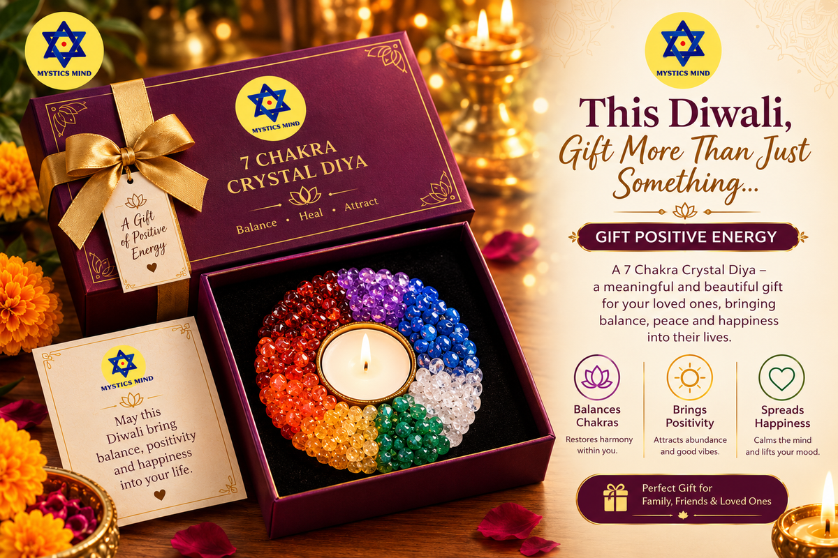 7 Chakra Crystal Diya – A Premium Diwali Gift for Positivity, Peace & Harmony