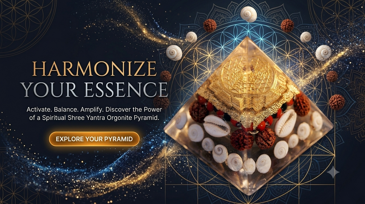 Mahalakshmi Sri Yantra Orgonite Pyramid