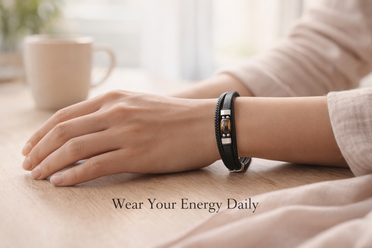 Tiger Eye Energy Wrist Watch Bracelet – Protection, Confidence & Balance