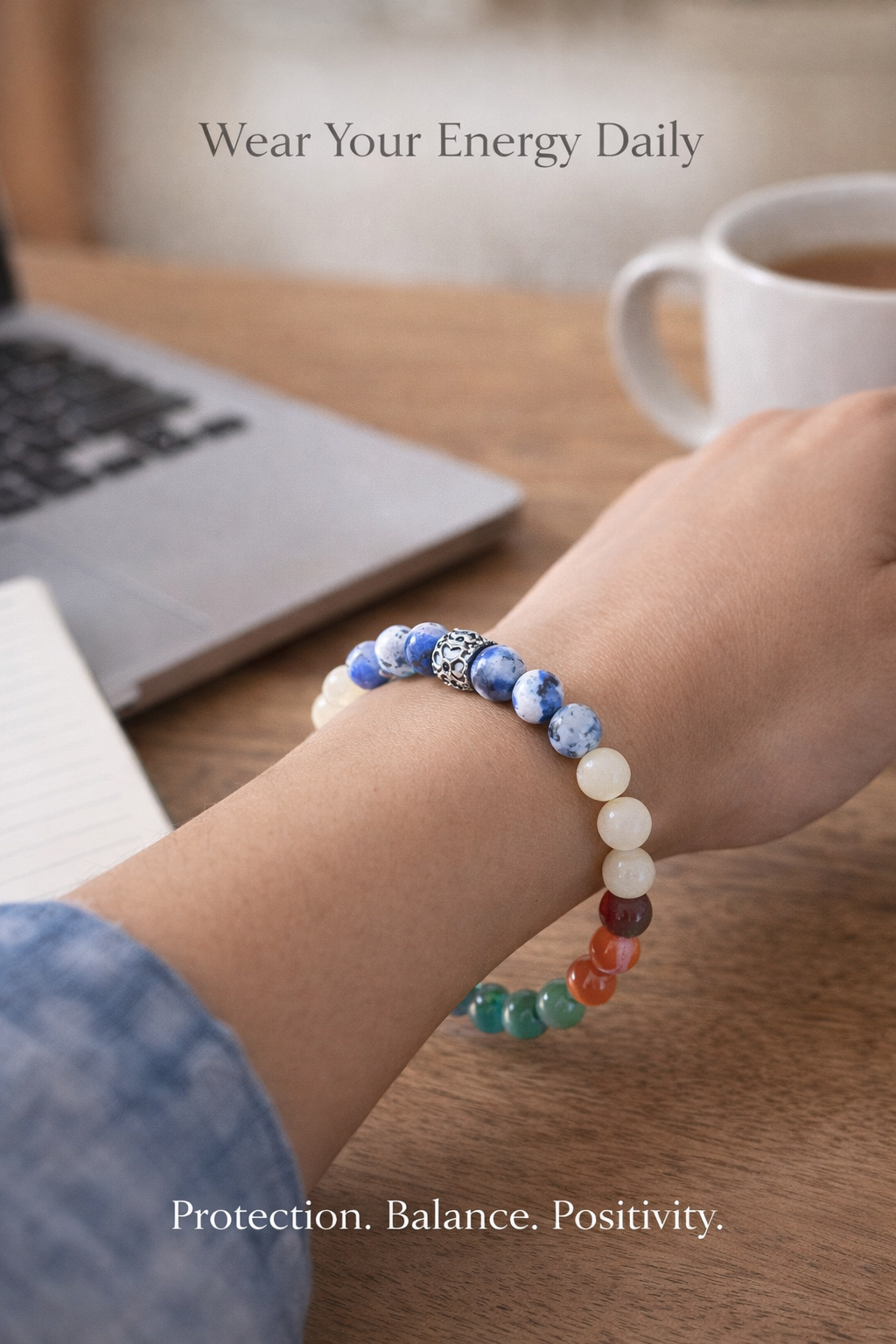 Debt Relief & Financial Stability Healing Bracelet | Wealth Protection Crystal Combo