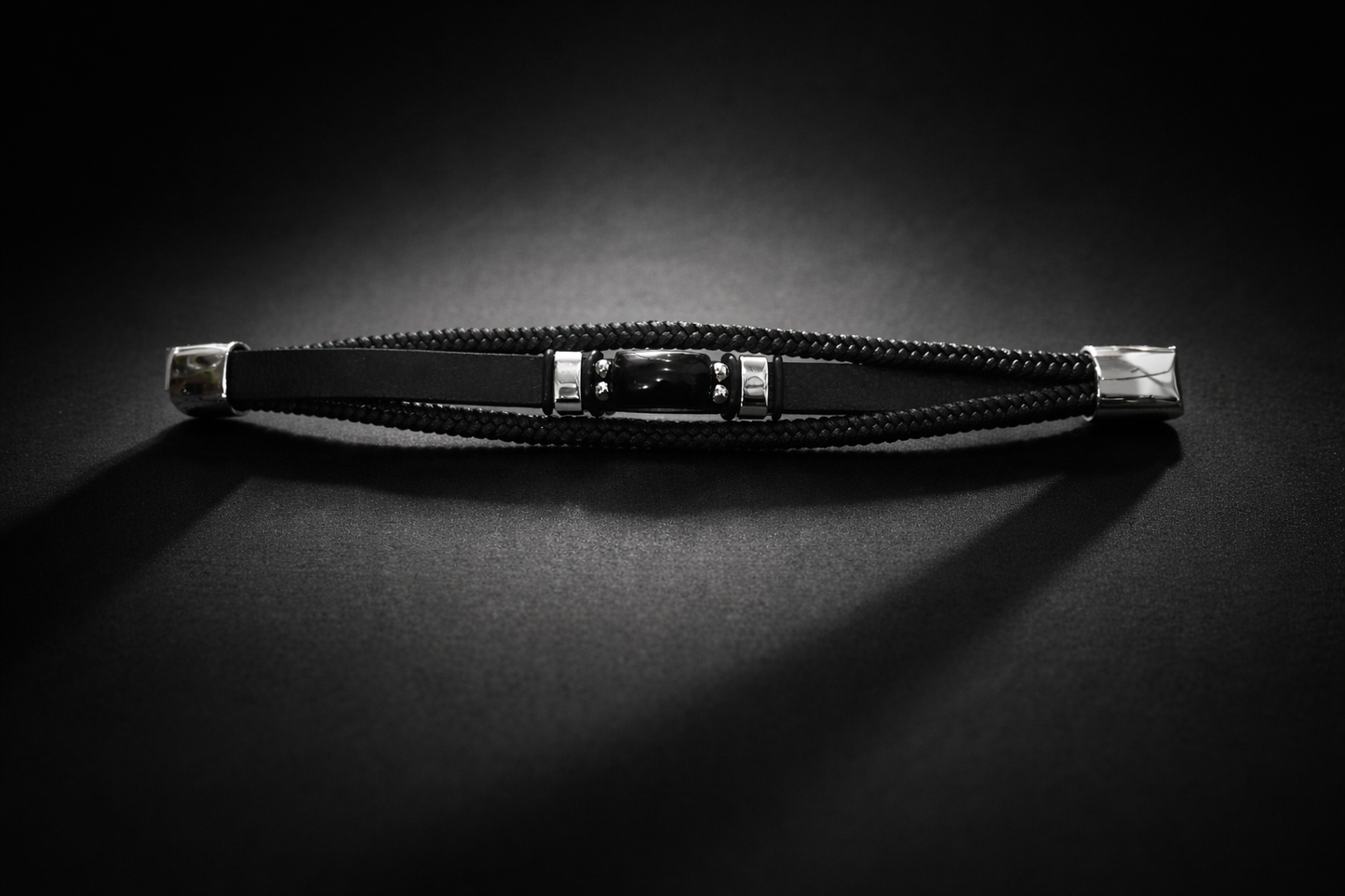 Black Tourmaline Wrist Bracelet for Protection & Energy Balance