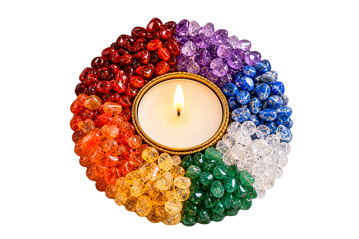 7 Chakra Crystal Diya – A Premium Diwali Gift for Positivity, Peace & Harmony