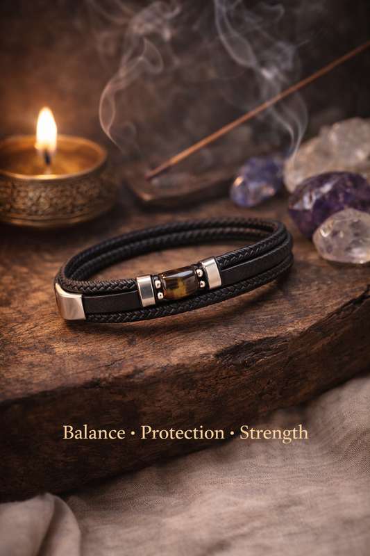 Tiger Eye Energy Wrist Watch Bracelet – Protection, Confidence & Balance