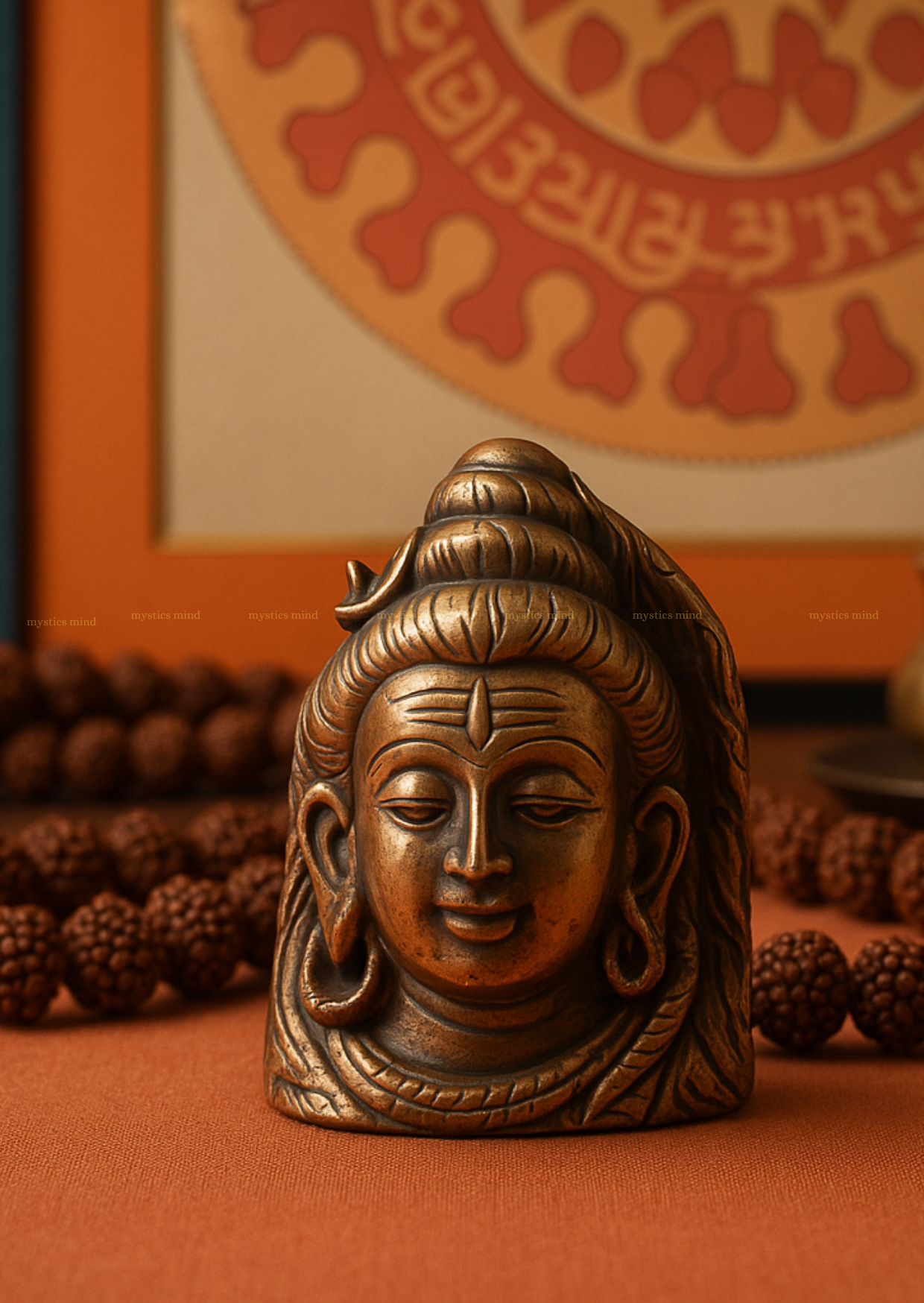 golden pyrite shiva head