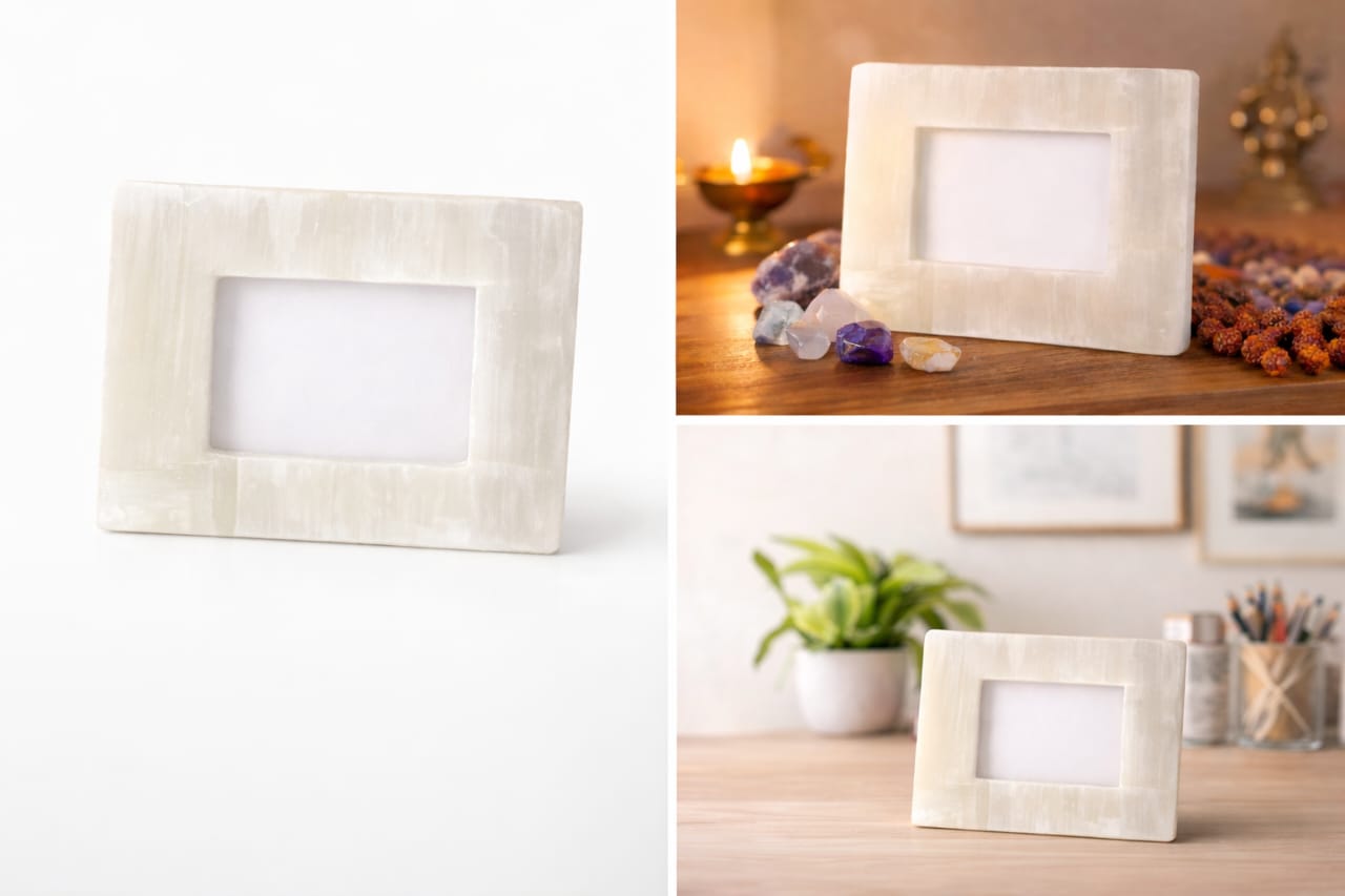 Selenite Photo Frame