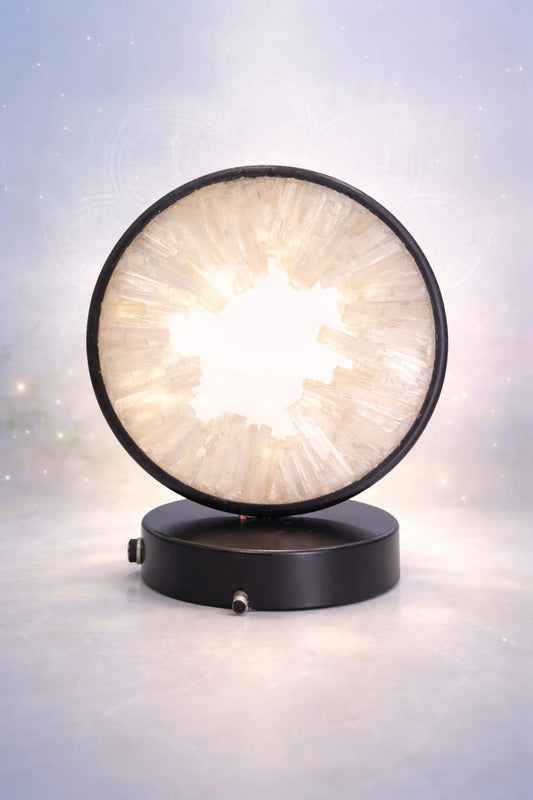 Selenite Crystal Lamp