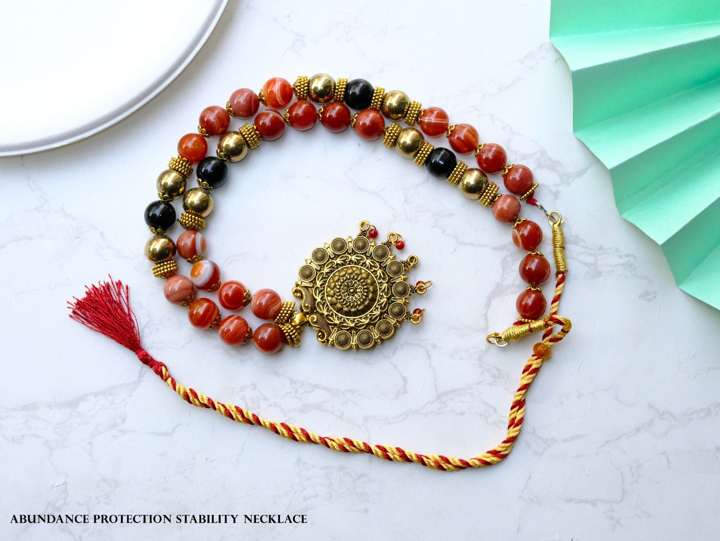 Abundance Protection & Stability Necklace | Attract Wealth, Guard Energy & Restore Balance