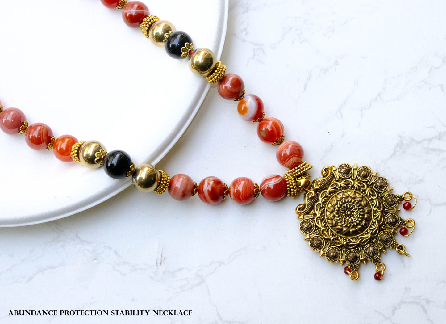 Abundance Protection & Stability Necklace | Attract Wealth, Guard Energy & Restore Balance