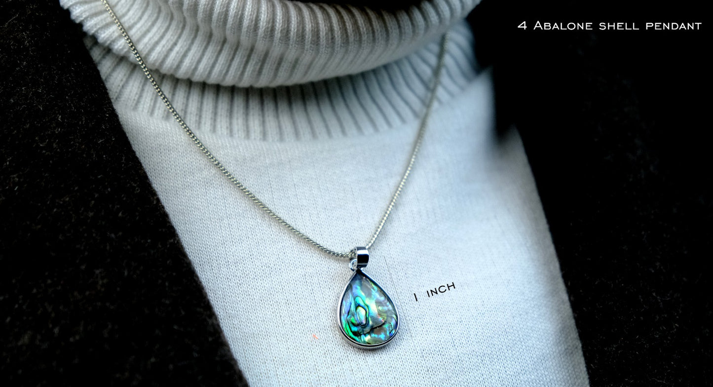Abalone Shell Teardrop Pendant