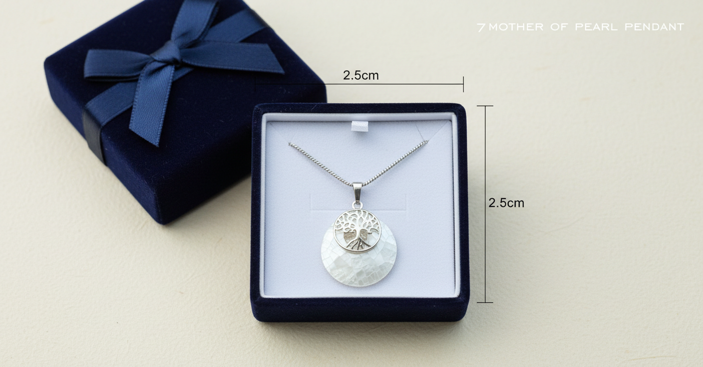 Mother of Pearl Tree of Life Pendant