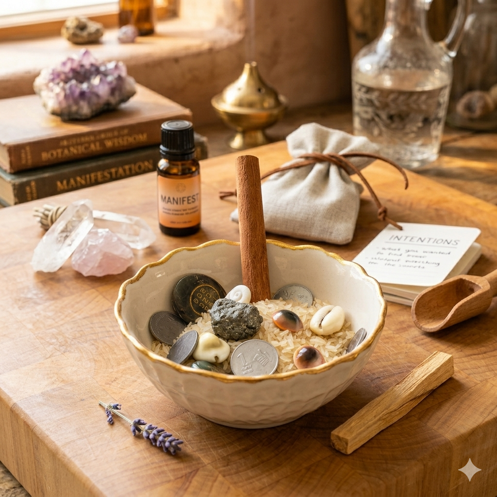 Money Manifestation Bowl Kit – Invite Wealth, Abundance & Positive Energy into Your Life