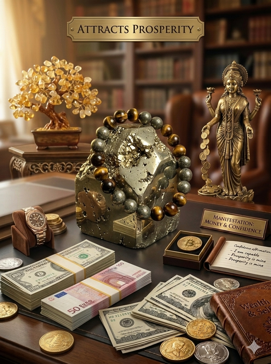 Money Magnet & Confidence Booster Bracelet | Manifest Prosperity While Strengthening Self-Belief